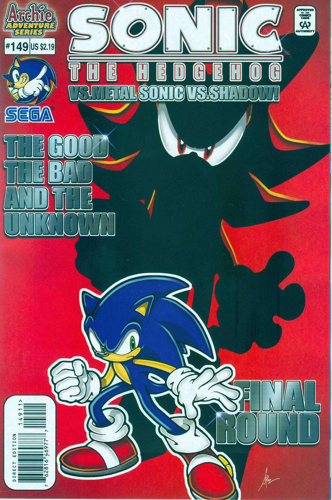 Sonic - Archie Adventure Series July 2005 Comic cover page